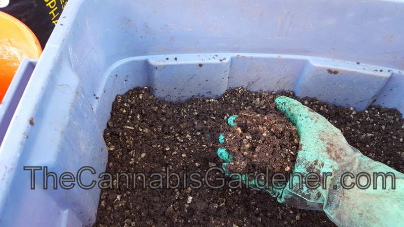 Organic soil post-mix